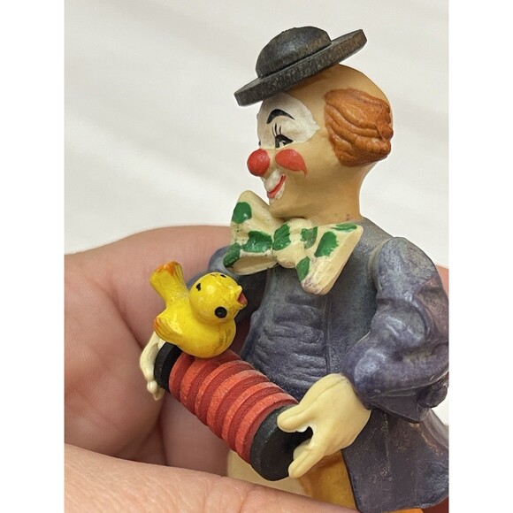 VTG ANRI Toriart Clown Figurines Italy Hand Painted Lot of 4 w/ Instruments EUC - Picture 5 of 12